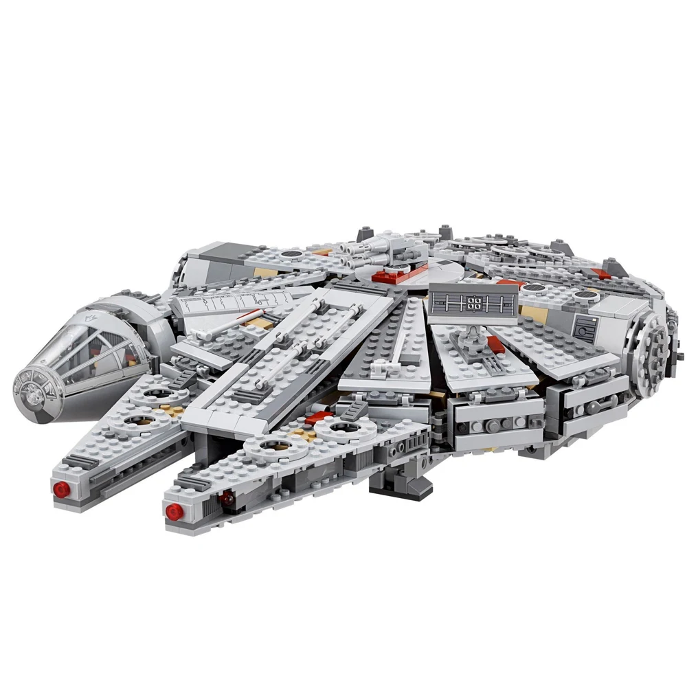 Fit Star 75105 Wars Millennium Warship набор мини-фигурок 1381 шт. развивающие строительные блоки игрушки для детей сила пробуждения подарок