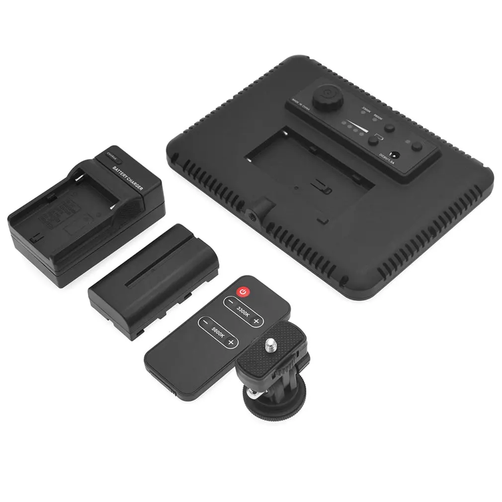 VLD-P116 LED Slim LCD Bi-Color Dimmable Studio Video Light battery + charger LED photography light Set