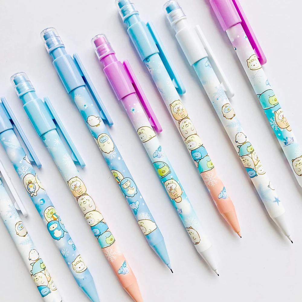 

4 pcs/lot Sumikko Gurashi Stack Height 0.5mm Mechanical Pencil Student Automatic Pencil School Office Supply