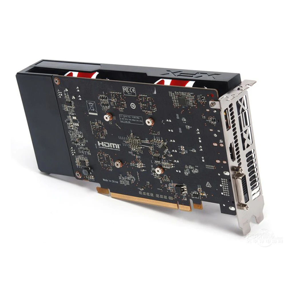 XFX AMD Radeon RX560 4 ГБ DDR5 Видеокарта AMD GPU 128 бит RX560D игровой ПК Видеокарта настольный компьютер геймер используется RX560 карта