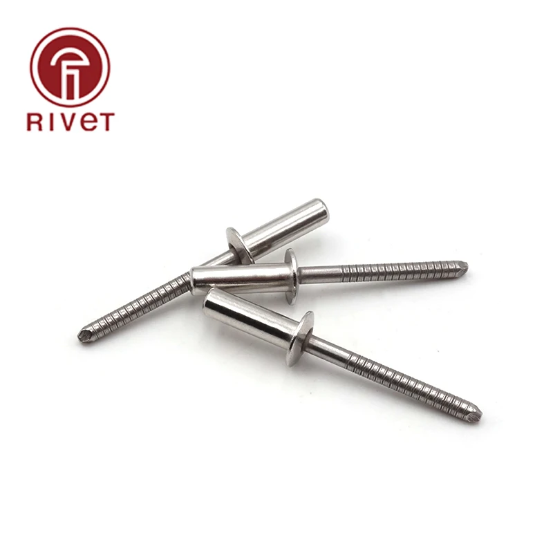 

GB12615.4 (M4.8 20PCS) DIN EN ISO 16585 Stainless Steel Round Head Closed End Blind Rivet Sealed Hollow Rivets Blind Rivets