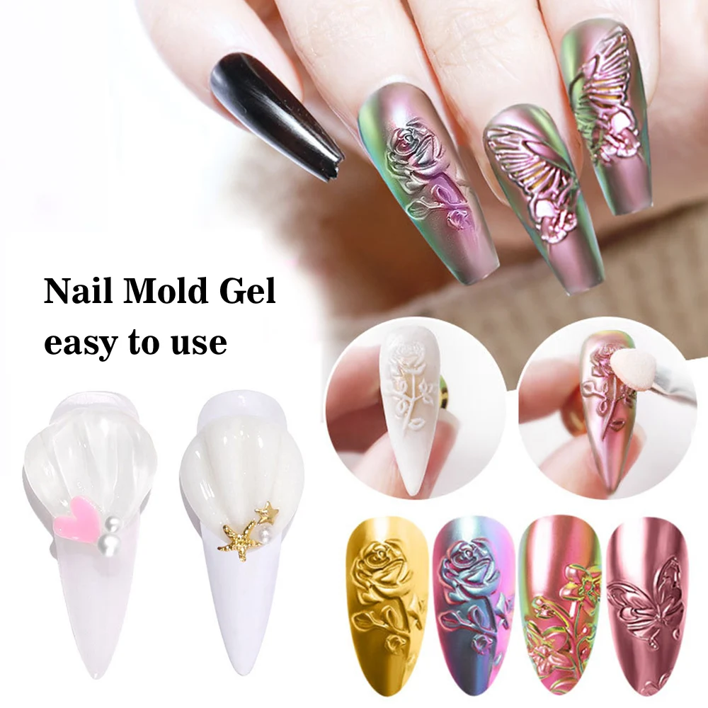 Nail Mold Gel Polish Art Design Easy DIY Beauty for Home &amp Salon | Красота и здоровье