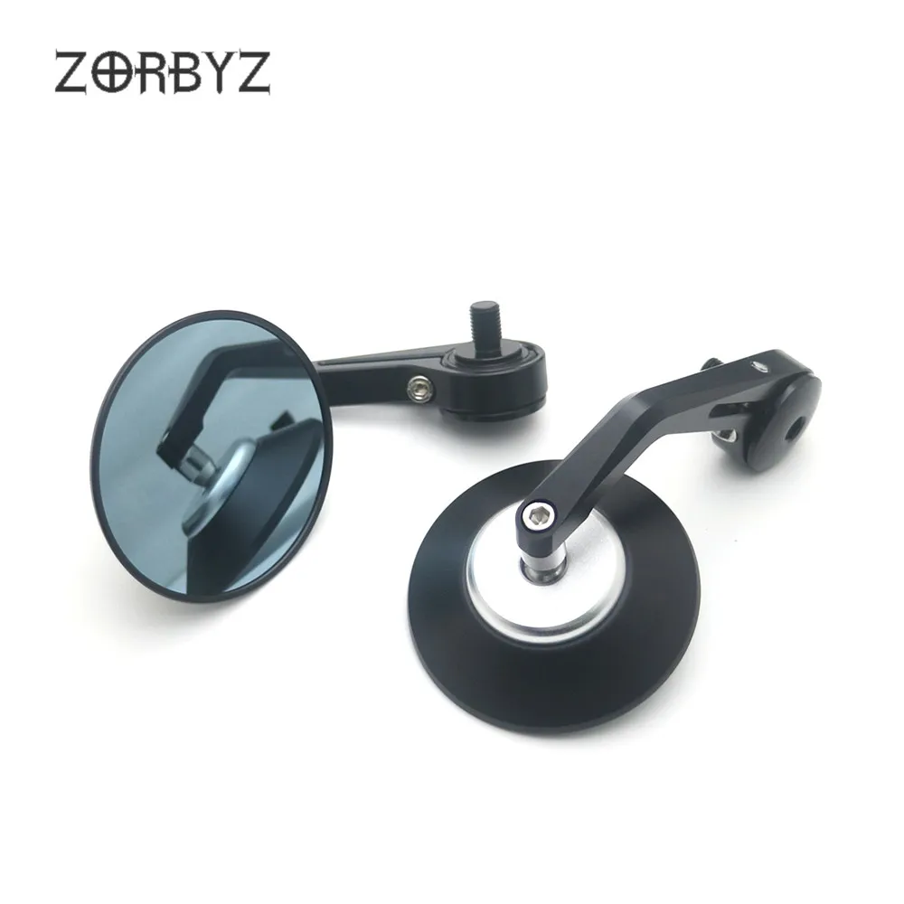ZORBYZ мотоциклетные черные алюминиевые ручки бар конец сторона зеркало заднего вида 10 мм резьба внутри для Aprilia CR150