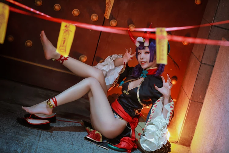 Обувь для косплея «Fate Shuten douji», Fate Grand Order, Женский чонсам, сапоги для косплея зомби, аниме, реквизит для Хэллоуина