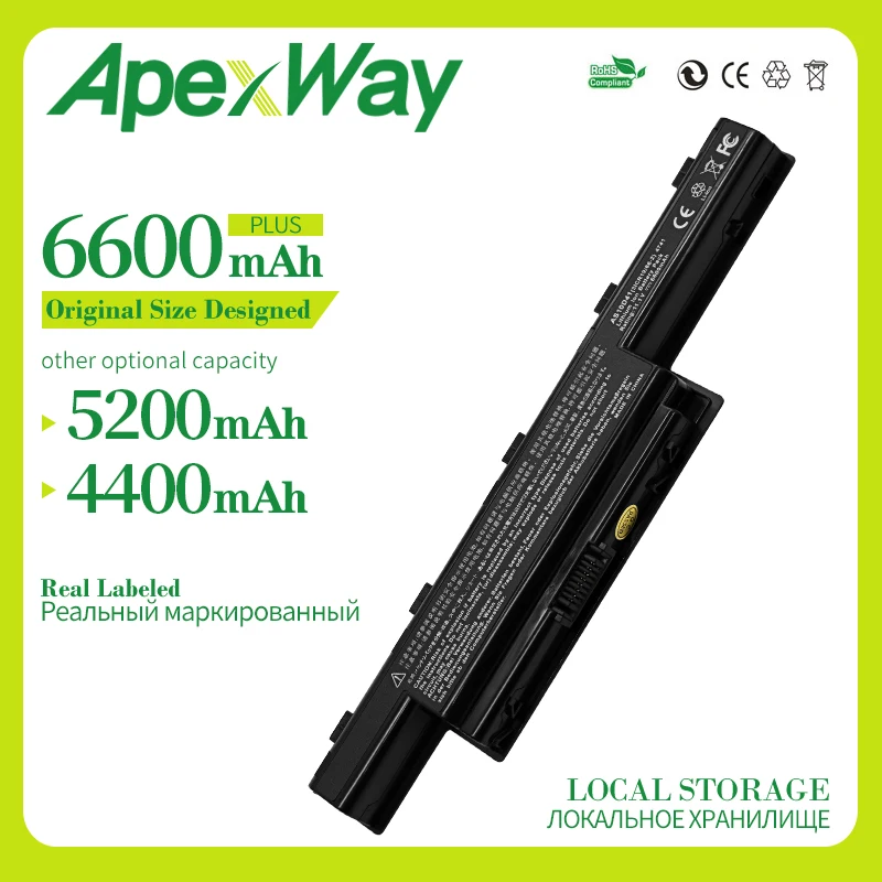 

Apexway 11.1v AS10D31 Laptop Battery for for acer 4741g as10d315551G AS10D61 AS10D75 AS10G3E AS10G3E For Gateway NS41I NV49C13C