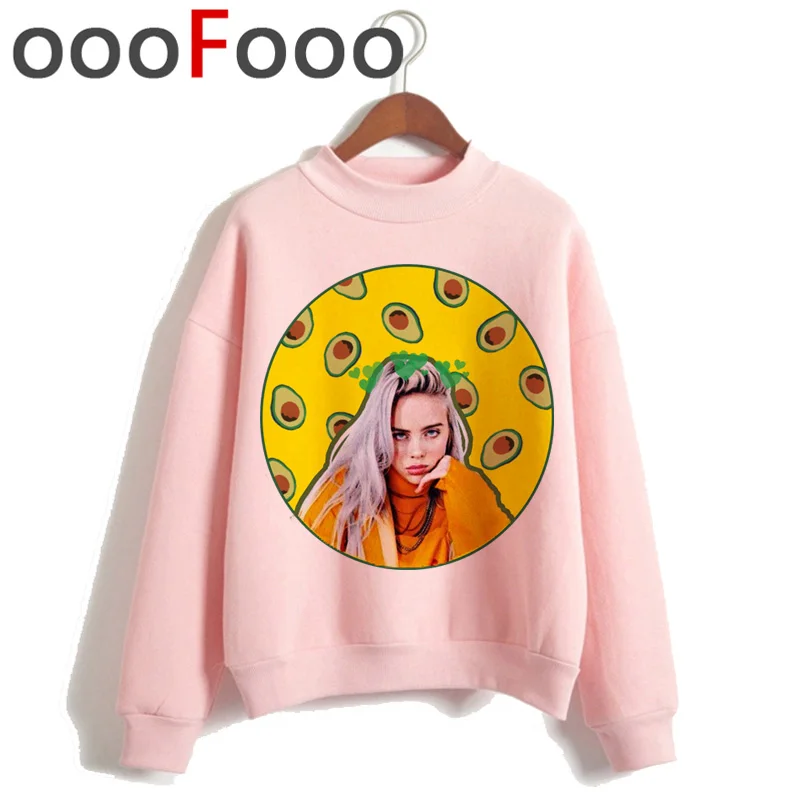 Billie Eilish Bad Guy Harajuku толстовки для женщин Ullzang хип хоп Забавный мультфильм толстовка 90s Эстетическая теплая уличная толстовка женская - Цвет: H4284