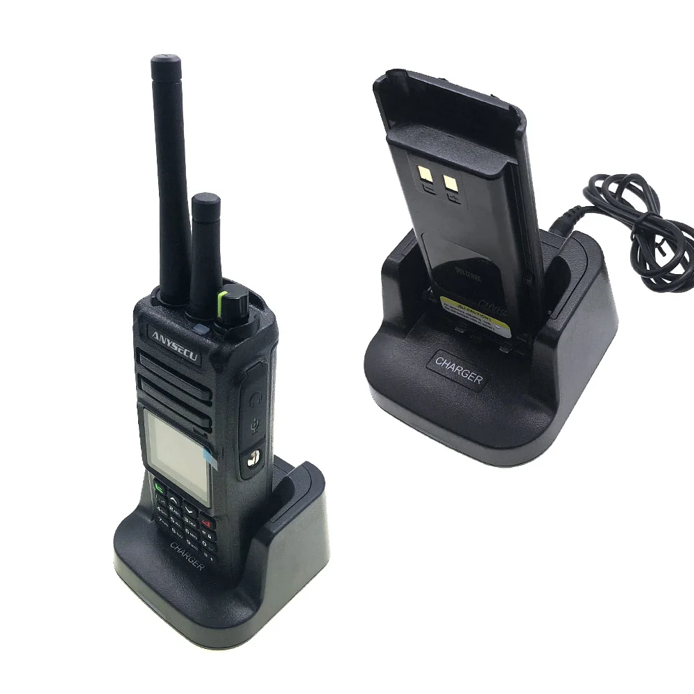 walkie talkie for sale Anysecu 4G Network Radio R-1560 Linux system work with Real-ptt Platform UHF Transceiver 400-520MHz 2800mAh Portable Radio 50 mile walkie talkie