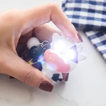 Portachiavi unico a LED per bovini da mucca con torcia sonora Mini giocattoli divertenti per bambini portachiavi animali portachiavi regalo per bambini
