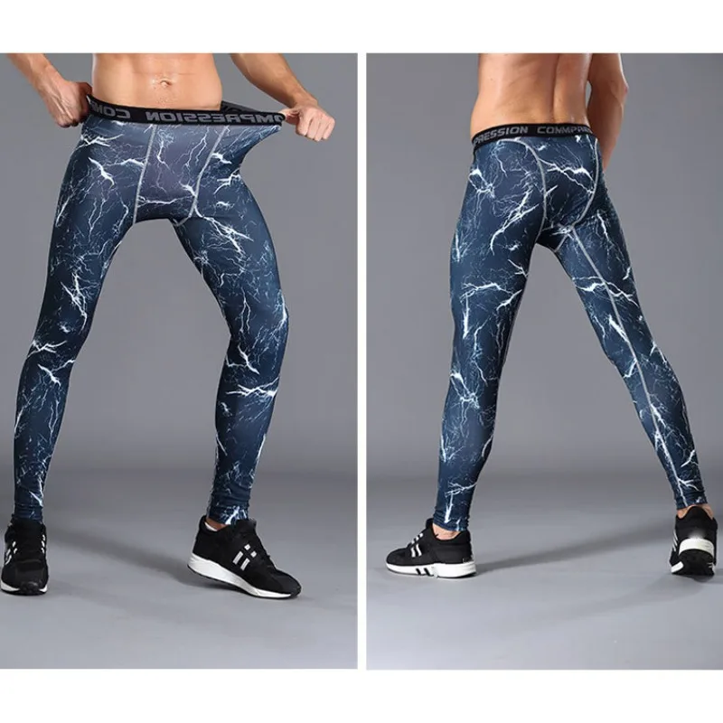 Мужские компрессионные тренировочные брюки мягкие дышащие длинные штаны для спортзала, велоспорта, йоги облегающие штаны для бега высокого качества