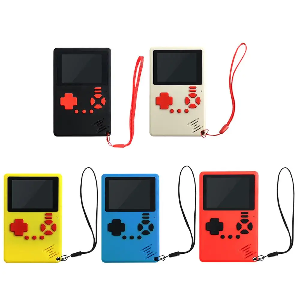 

Ultra Thin Mini Handheld Game Console 8-Bit 2.4 Inch Color LCD Kids Portable Multiplayer Built-in 500 Games Rechargeable