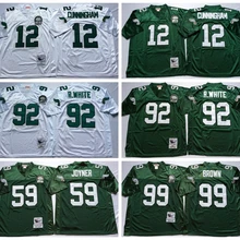 Stitiched, philadelphia s, Reggie White, Randall Cunningham, Jerome коричневый, Joyner Green, возврат для мужчин, Настоящее фото Джерси