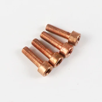 

2Pcs M4 M5 M6 T2 Copper Hex Socket Cap Head Screw Allen Cylindrical Hexagon Bolts 8mm-30mm Length