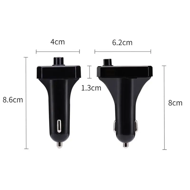 Автомобильный FM USB 2,0 зарядное устройство передатчик громкой связи Bluetooth fm-передатчик экран отображает точки частоты MP3-плеер 3.1A для телефона