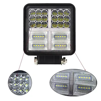 

177W Square With Yellow Flashing Off-Road Vehicle Modified Roof Spotlight Roof Spotlight Stable Performance Lighting Lights