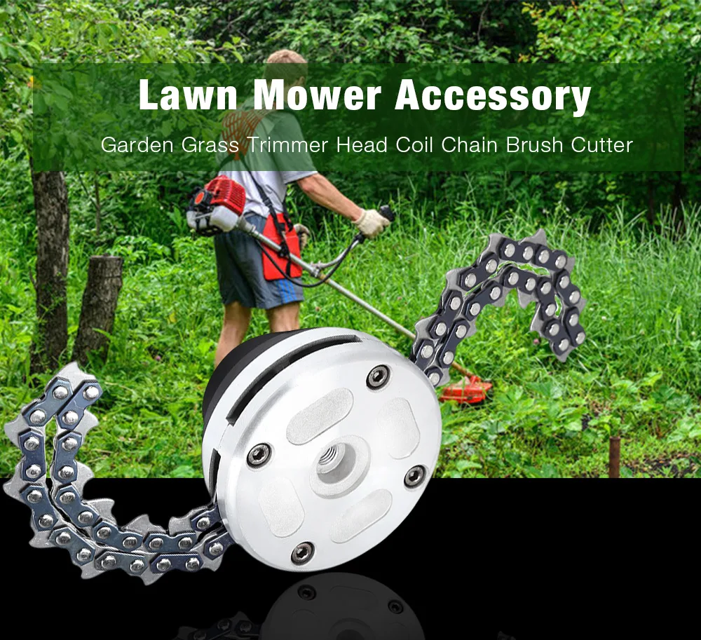 Lawn Mower Trimmer Head Coil Chains Brushcutter Garden Grass Trimming Machine Brush Cutter for Lawn Mower