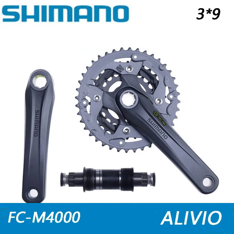 SHIMANO ALIVIO FC M4000 запчасти для велосипеда шатун горного алюминиевый сплав коленчатый