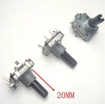 

5pcs/lot Japanese switch EC16 rotary encoder 12 24 positioning 24 pulse digital potentiometer shaft length 20MM