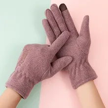 2021 nova moda veludo adulto luvas de inverno das mulheres ao ar livre ciclismo quente e frio defesa frio viagem tela toque luva