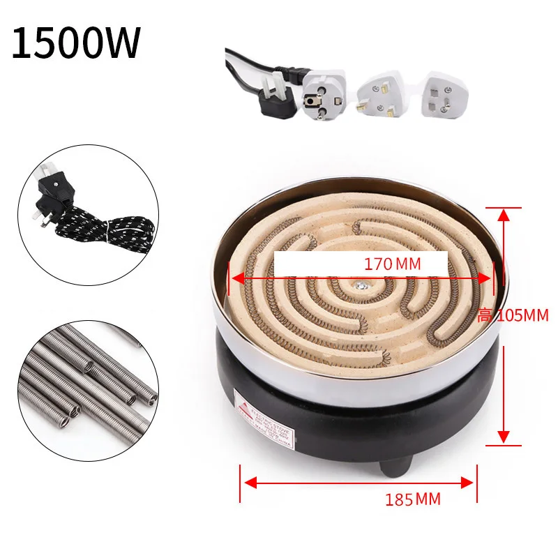 220V Kitchen Lab mini Electric stove electric household furnace thermostat hot milk cooker travel Hot Plate Hot Cook Heater