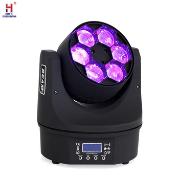 

led beam moving head light 6x15w RGBW led bee eyes wash light DMX stage light equipment for dj party disco moving heads light