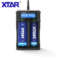 XTAR SV2 Smart lcd зарядное устройство 12V DC 3.6V3.7V литий-ионный аккумулятор Ni-MH NI-CD AAA AA зарядное устройство с настенным автомобильным адаптером