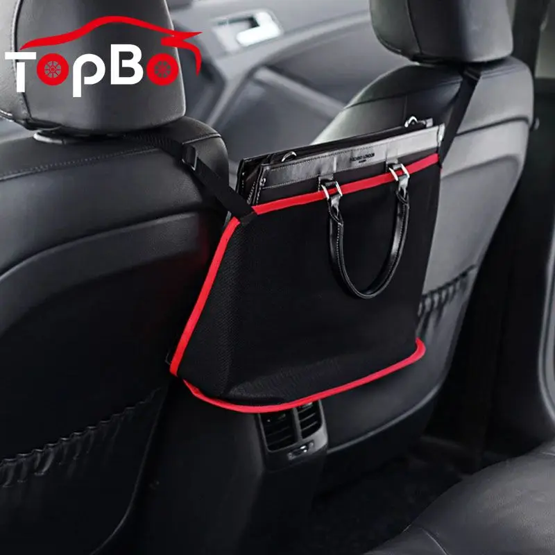 

Newest Car Net Pocket Handbag Holder Organizer Bag Documents Side Storage Mesh Net Bag Car Organizer Storage Bag