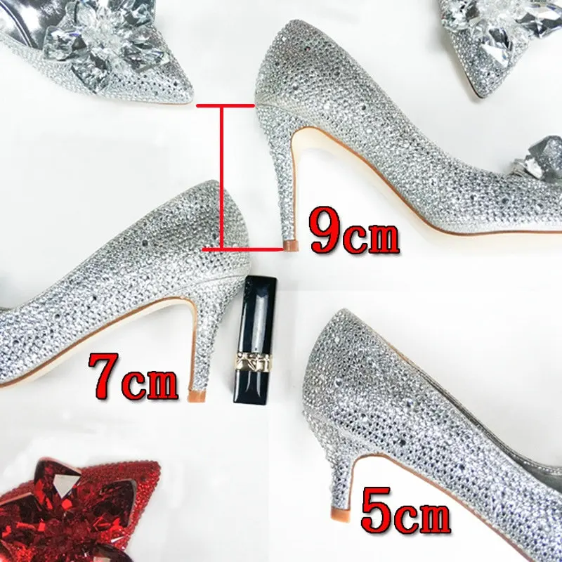 Size 31-43 Tacones Con Diamantes Luxury Elegant Female Footwear