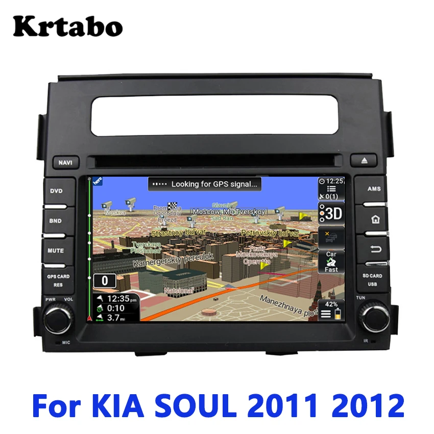 Krtabo For KIA Soul 2011 2012 Car radio Android multimedia player tape recorder car DVD GPS Navigation stereo Plug and play | Автомобили и