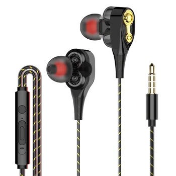

Dual Drivers Sport Earphone High Bass Dual Drive Stereo Earphones Lightweight Wired Earbuds For Xiaomi Mi Redmi Note 5 pro
