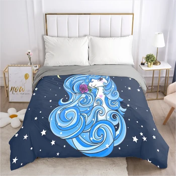

Unicorn Cartoon Duvet Cover with Zipper Comforter/Quilt/Blanket Case 140x200 200x200 Bedding For Children Kids Baby Girls Boys