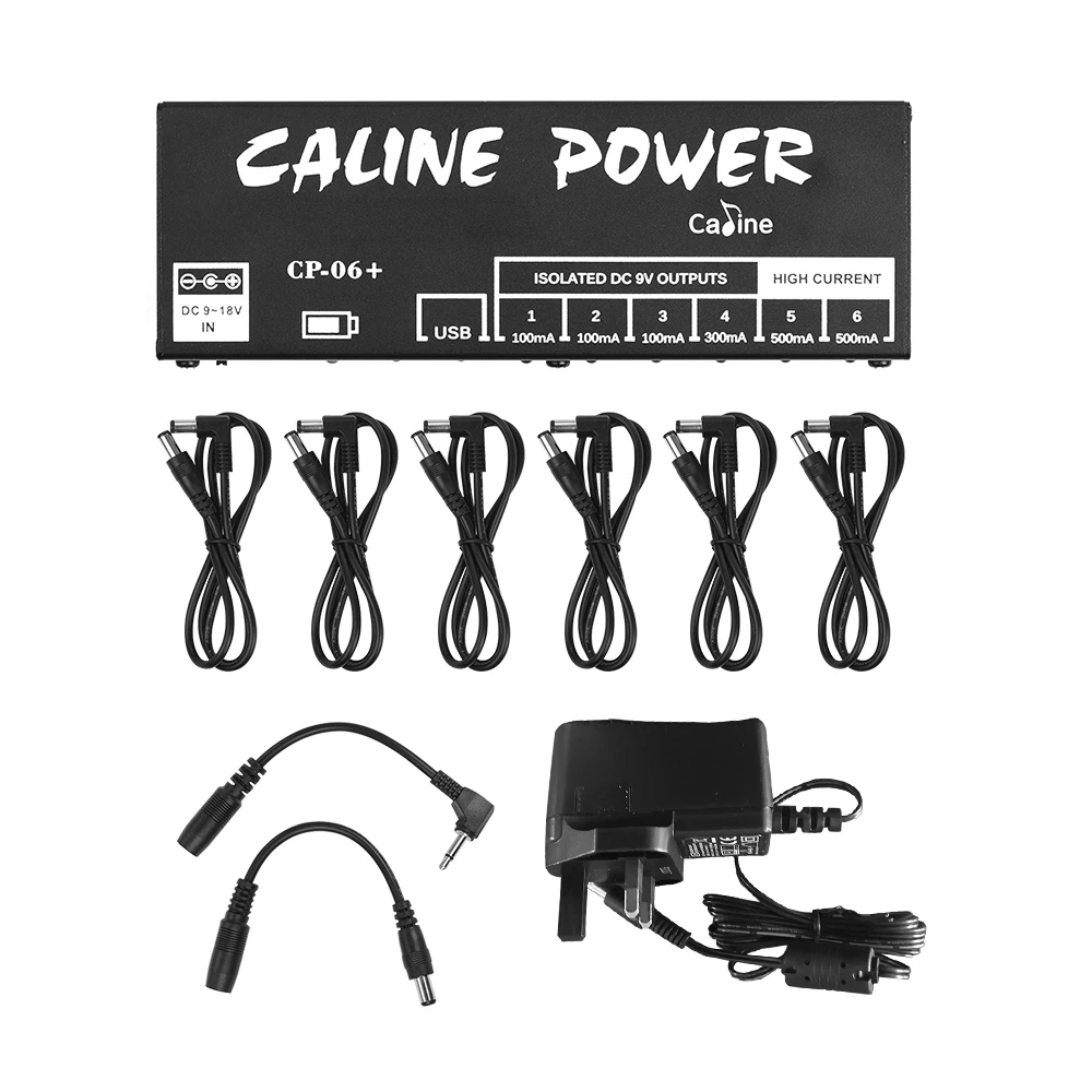Caline CP-06+ мини гитарная педаль питания изолированные 6 выходов электрические музыкальные части
