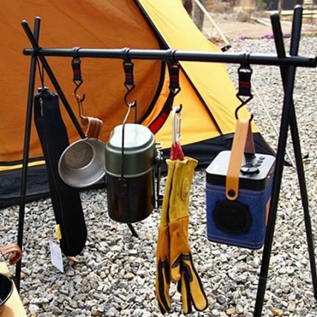 5x Awning Tent Outdoor Cookware Hanging Hooks Camping Awning Tent Pole Plastic Hooks Multi-Purpose Towel Cups Hanging Hooks