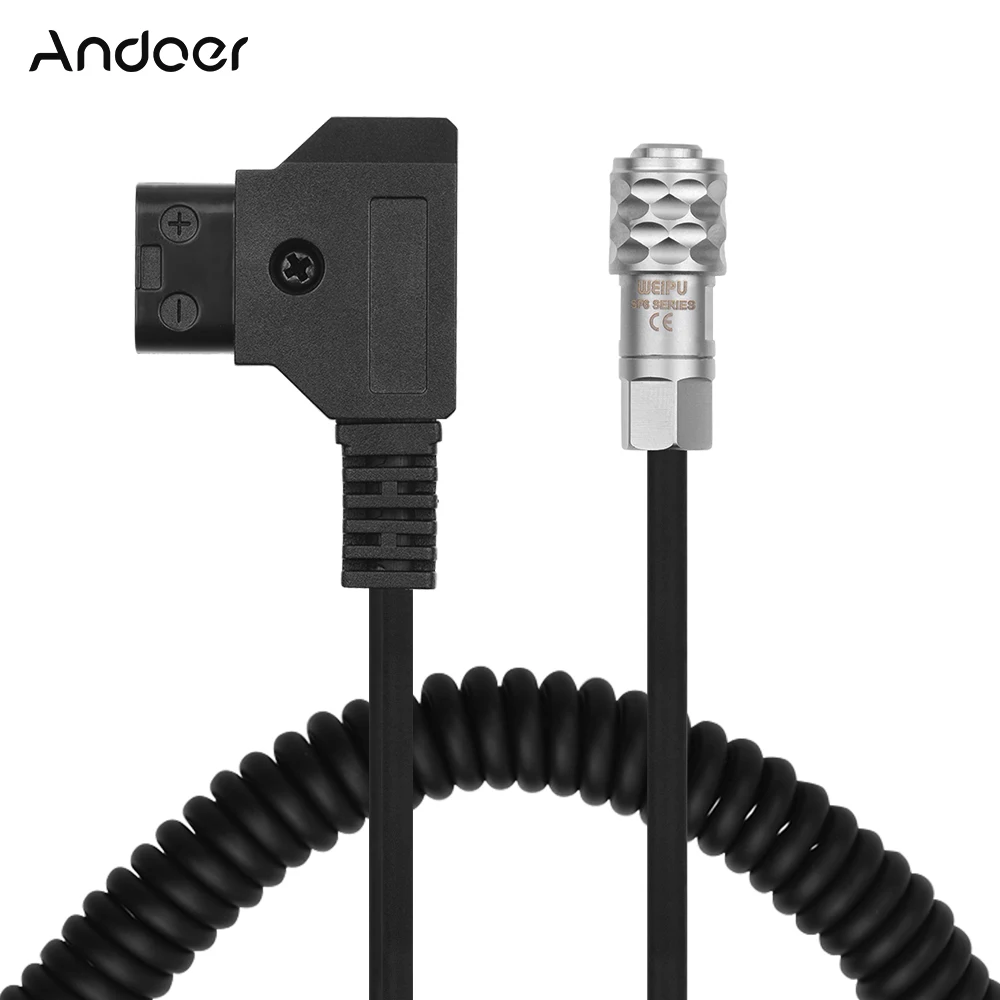 Andoer D-Tap для BMPCC Мощность кабель 4K 2 Pin блокировки для карманных видеокамер Blackmagic Кино Камера 4K для sony V Золотое крепление Батарея