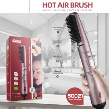 

Air Comb Multifunctional Cold Air Hot Air Comb Two-In-One Negative Ion Massage Hair Dryer Curling Comb And Straight Dual-Use