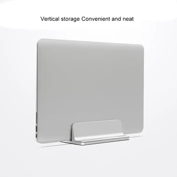 

Aluminum Alloy Bracket Bookshelf Vertical Storage Stand For Laptop Notebook Holder Support Macbook Adjustable Laptop Holder