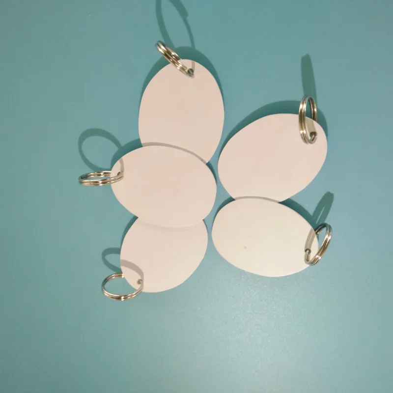 Yanzeo J90 Jewelry Valuables RFID Passive 915MHZ Electronic Label Shaped Tag with Hole Passive Remote PVC Keychain in Type Label