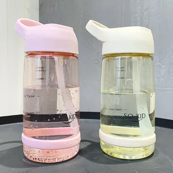 

Straw Bottle Water Bottles 1000ml Bpa Free Plastic Bottle for Water Sport Drinking Water Bottle Girl School Bottles 1L 550/850ml