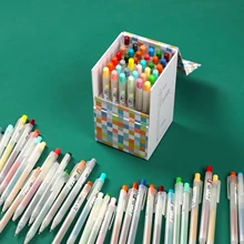 JIANWU – ensemble de stylos Gel, 36 couleurs, grande capacité, écriture Simple, translucide, fournitures pour étudiants, Kawaii