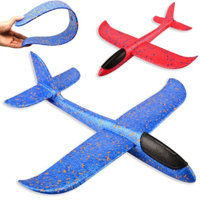 

Kid Hand Throw Flying Glider Plane Toys 48cm EPP Foam Plane Toy Ultralight Aircraft Airplane Model Toy Kid Outdoor Toys Games