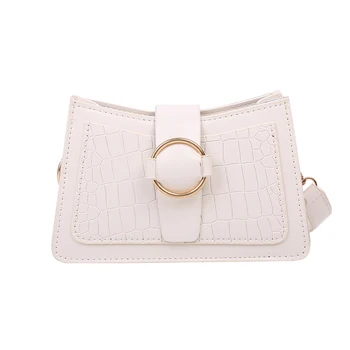 

Fashion Alligator PU Leather Women Shoulder Handbag Acrylic Chain Female Crocodile Pattern Crossbody Handbag Bags Travel