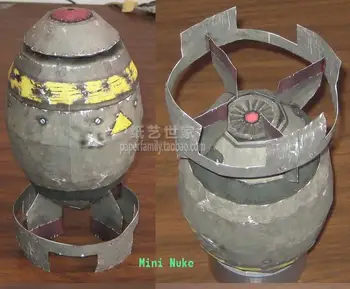 25cm Missile Bomb Atomic and Hydrogen Bombs 3D Paper Model DIY Radiation Small Miniature Bombs Homemade for Kids 1