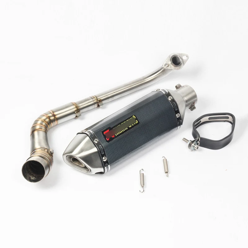 Полная выхлопная система для Yamaha NMAX155 NMAX125 мотоциклетный коллектор Mid Pipe slip on 51 мм Глушитель со съемным DB Killer Escape - Цвет: H