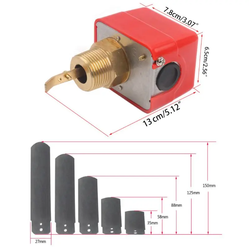 

HFS-20/15/25 R3/4 Liquid Water Oil Sensor Control Automatic Paddle Flow Switch 15A 250V IP54 Y98E