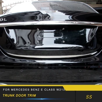 

For Mercedes Benz E Class W213 2017-2019 Auto Car Trunk Door Decoration Gloss Trim Sticker Cover Chrome Accessories