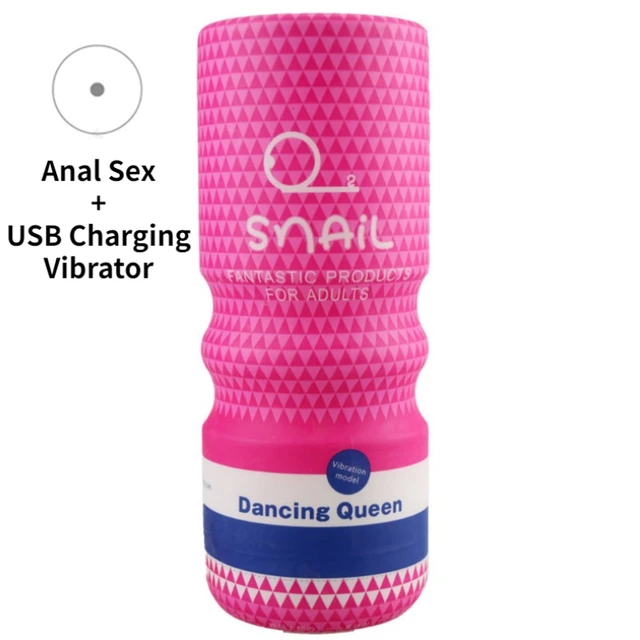 DIOSE Masturbator Cup USB Charging Vibrator Vagina Masturbation Anal Oral Design Sex Tool Snail Male Self