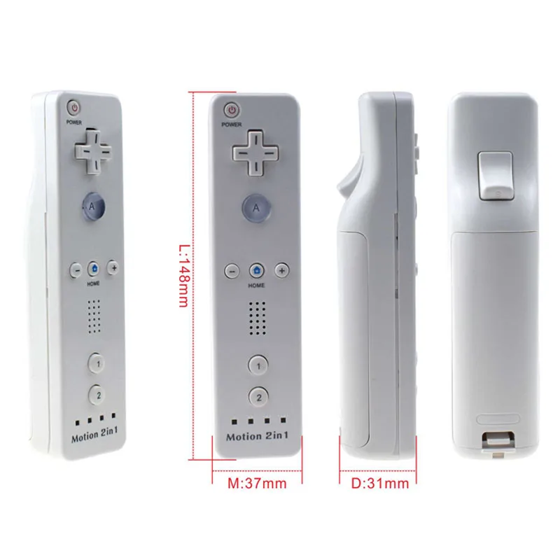2in1 Nunchuck  with Motion Plus For Nintend Wii Game Remote Controller Joystick