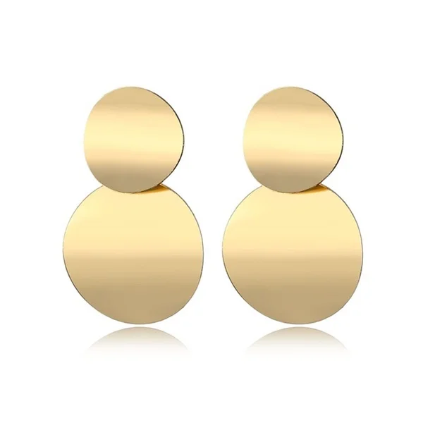 FNIO Fashion Vintage Earrings For Women Big Geometric Statement Gold Metal Drop Earrings 2020 Trendy Earings Jewelry Accessories LNIE486-1