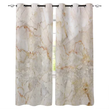 

Marble Golden Yellow Curtains for Living Room Children Bedroom Decoration Home and Kitchen Products Windows Drapes