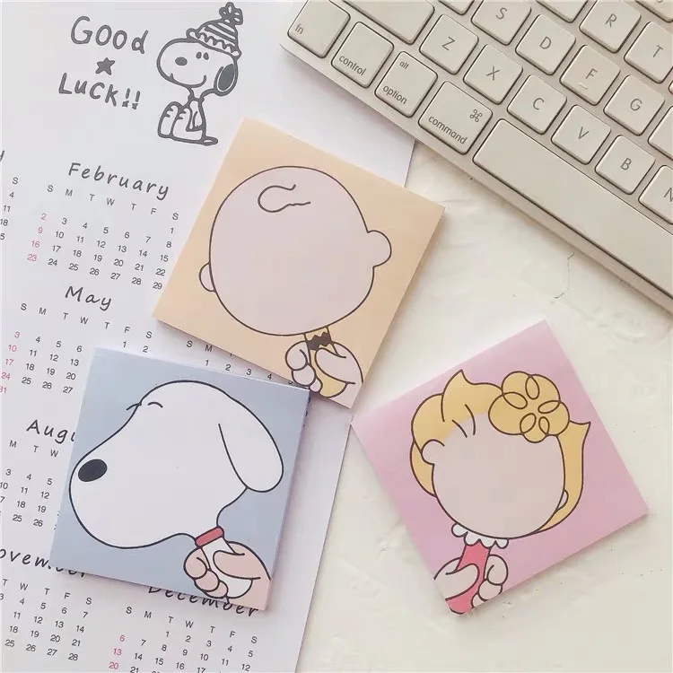 Peanuts Rogue Dog мультфильм Charlie Kawaii блокнот для заметок Sticky Note N Times стикер бумага книга