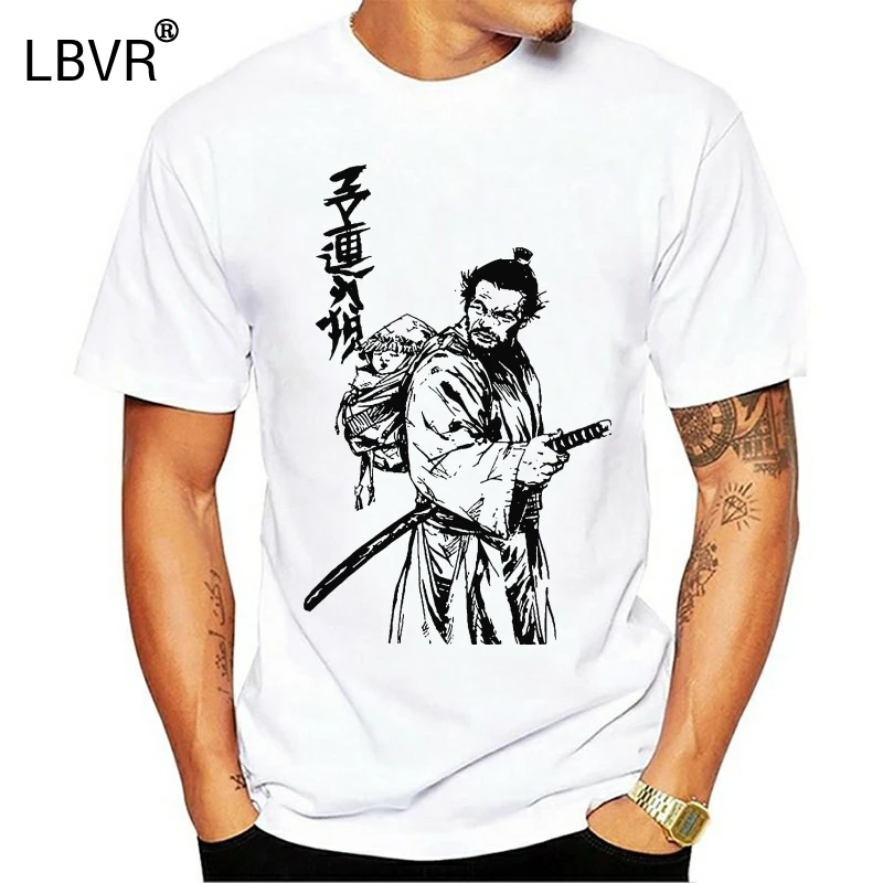 Футболка Bushido мужская с принтом Одинокий волк и куб забавная Повседневная